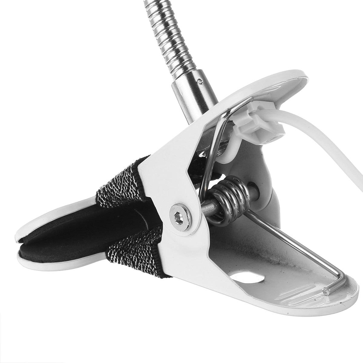 Dimmable LED Clip-on Desk Lamp with 3 Color Modes for Reading