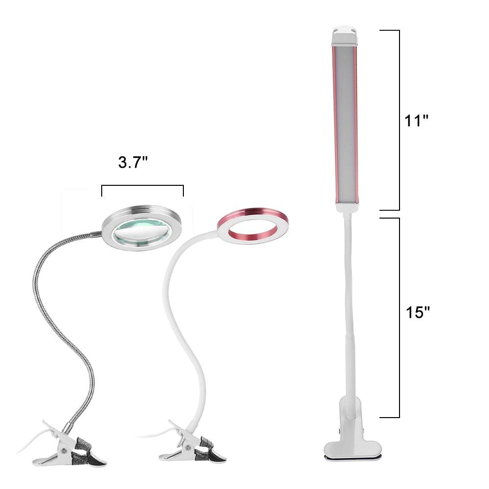Dimmable LED Clip-on Desk Lamp with 3 Color Modes for Reading