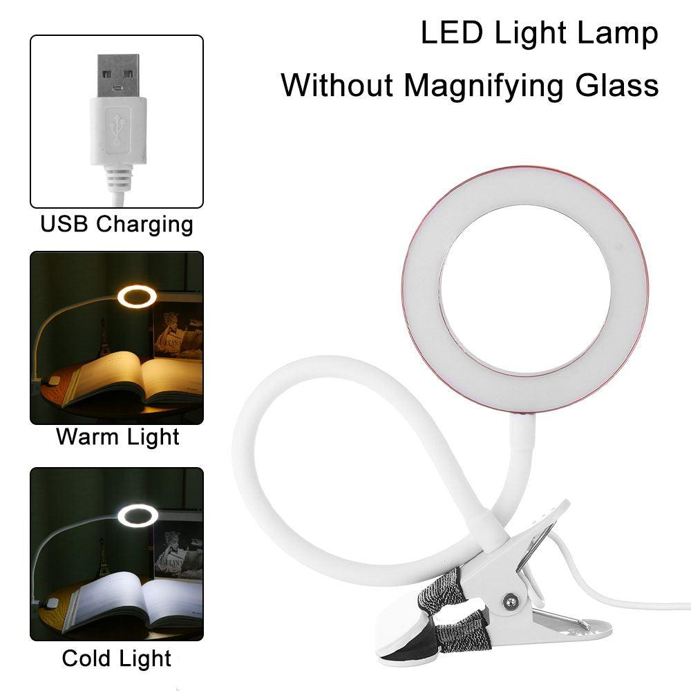 Dimmable LED Clip-on Desk Lamp with 3 Color Modes for Reading