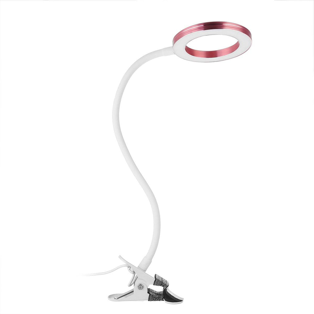 Dimmable LED Clip-on Desk Lamp with 3 Color Modes for Reading