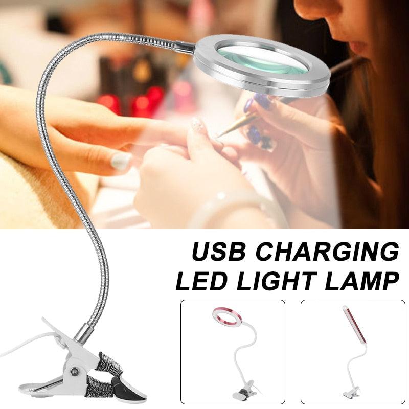 Dimmable LED Clip-on Desk Lamp with 3 Color Modes for Reading