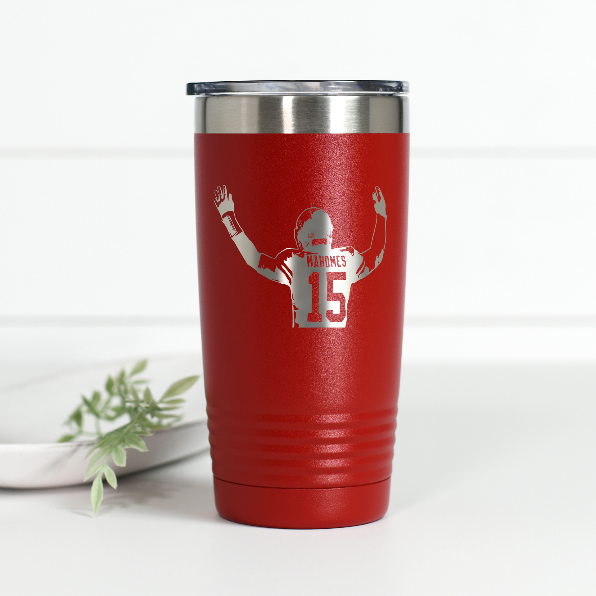 Mahomes 20 oz Engraved Tumbler