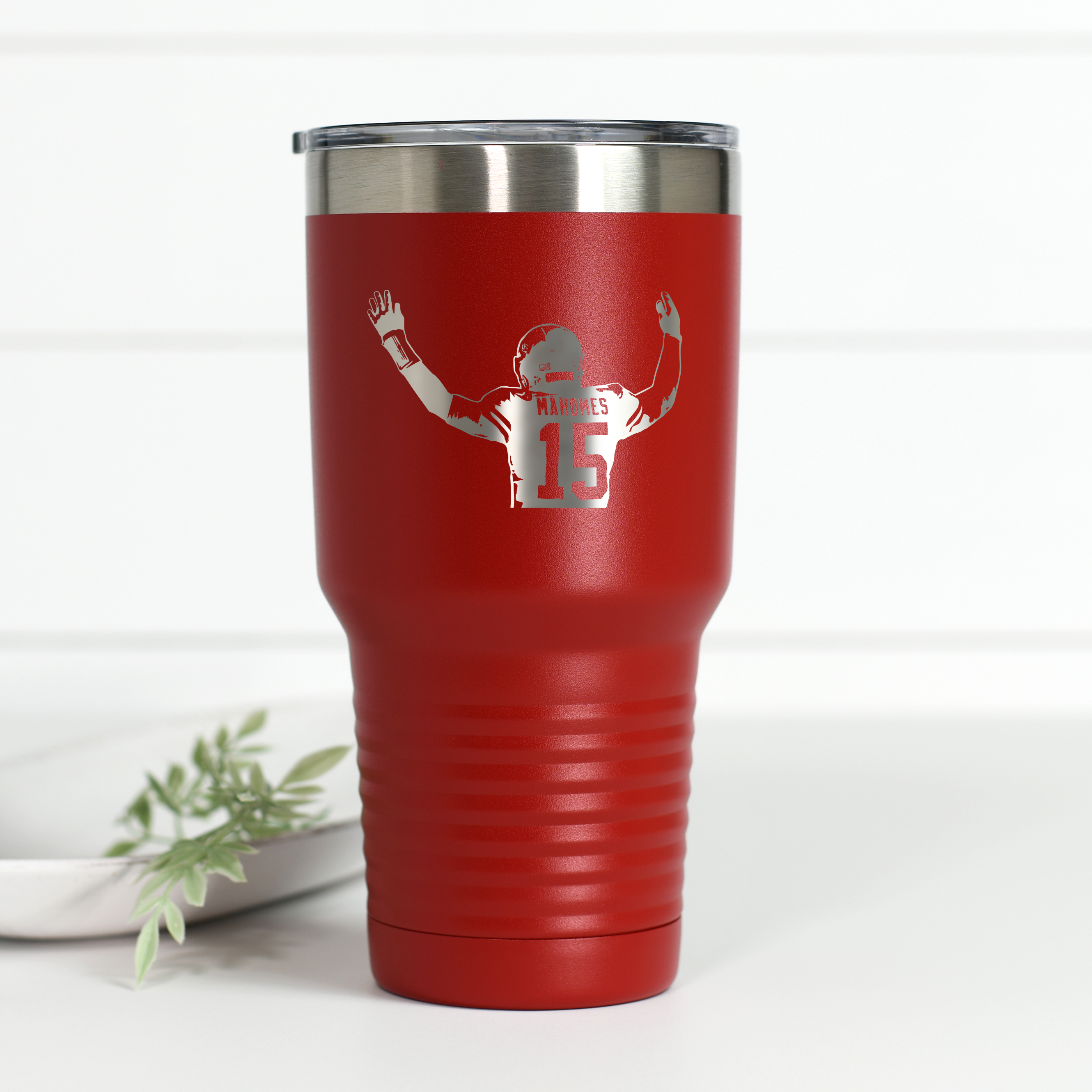 Mahomes Touchdown 30 oz Engraved Tumbler