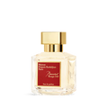 Maison Francis Kurkdjian Baccarat Rouge 540 Eau de Parfum bottle in gold, red, and clear glass.