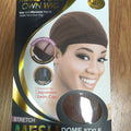 Brown mesh stretch dome style wig cap for diy wig making