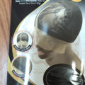 Black L-Part stretch mesh wig cap for realistic custom hair parting