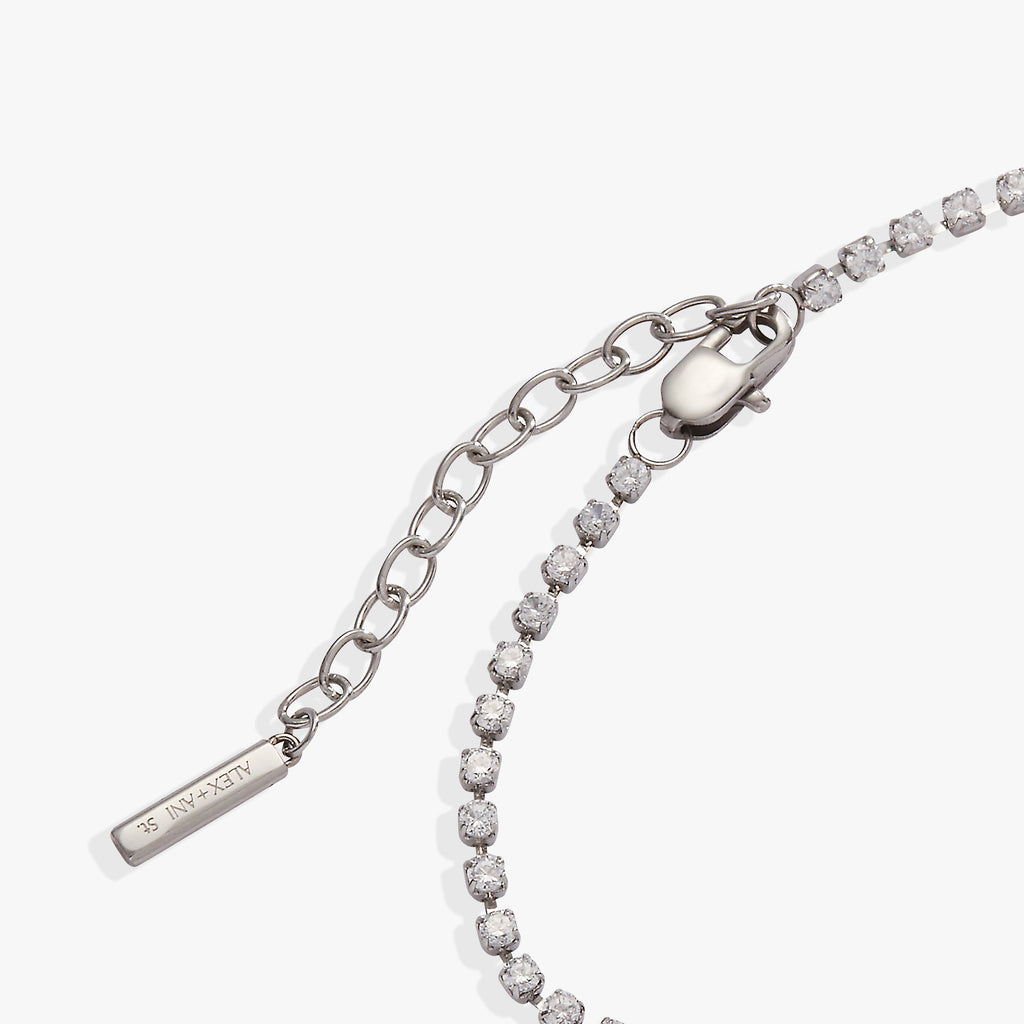 Mama Crystal Tennis Bracelet in Gold-Tone Stainless Steel