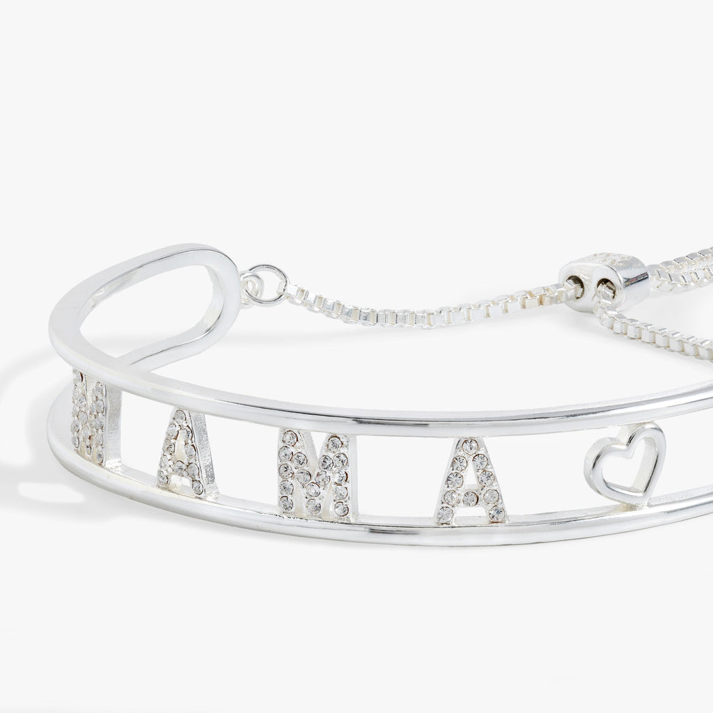 Mama Pavé Crystal Bolo Bracelet