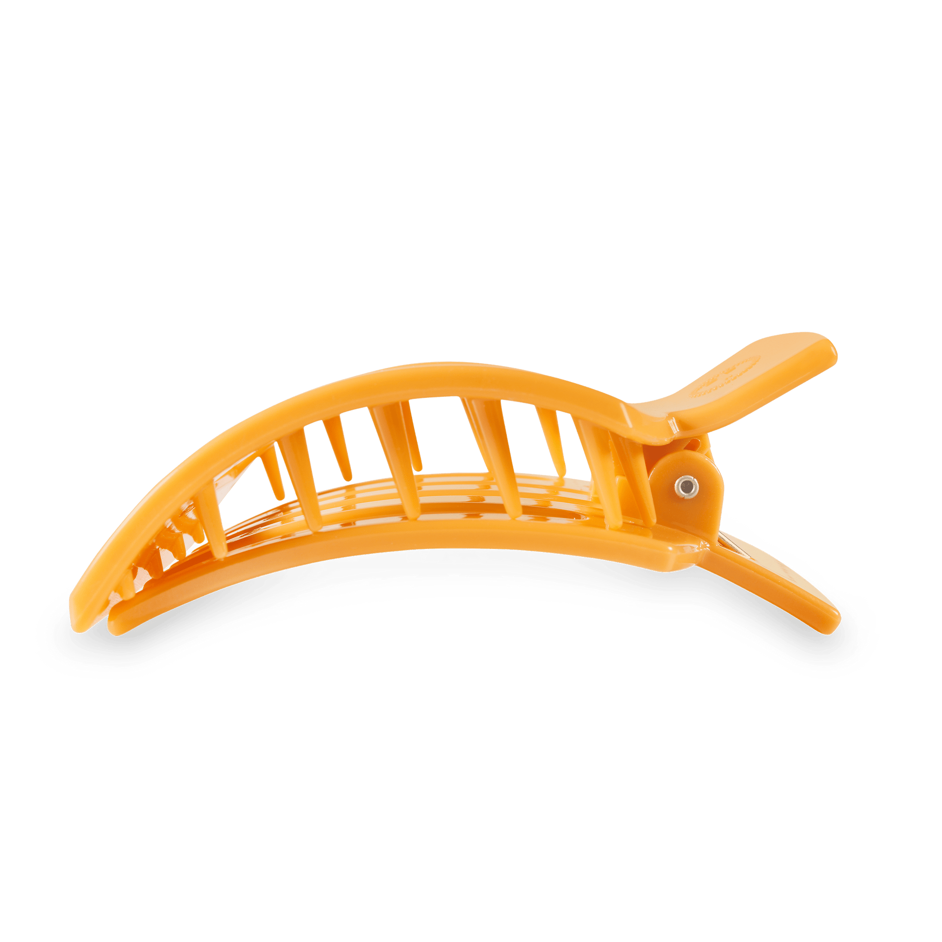 Large Flat Square Hair Clip in Mango for it! - Comfortable Hair Claw