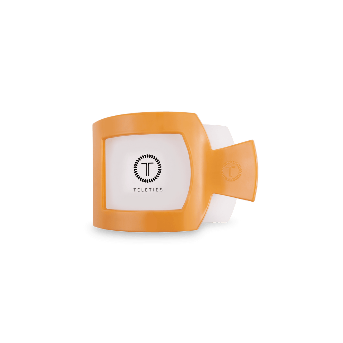 Small Flat Square Hair Clip in Mango for it! - Trendy Accessory