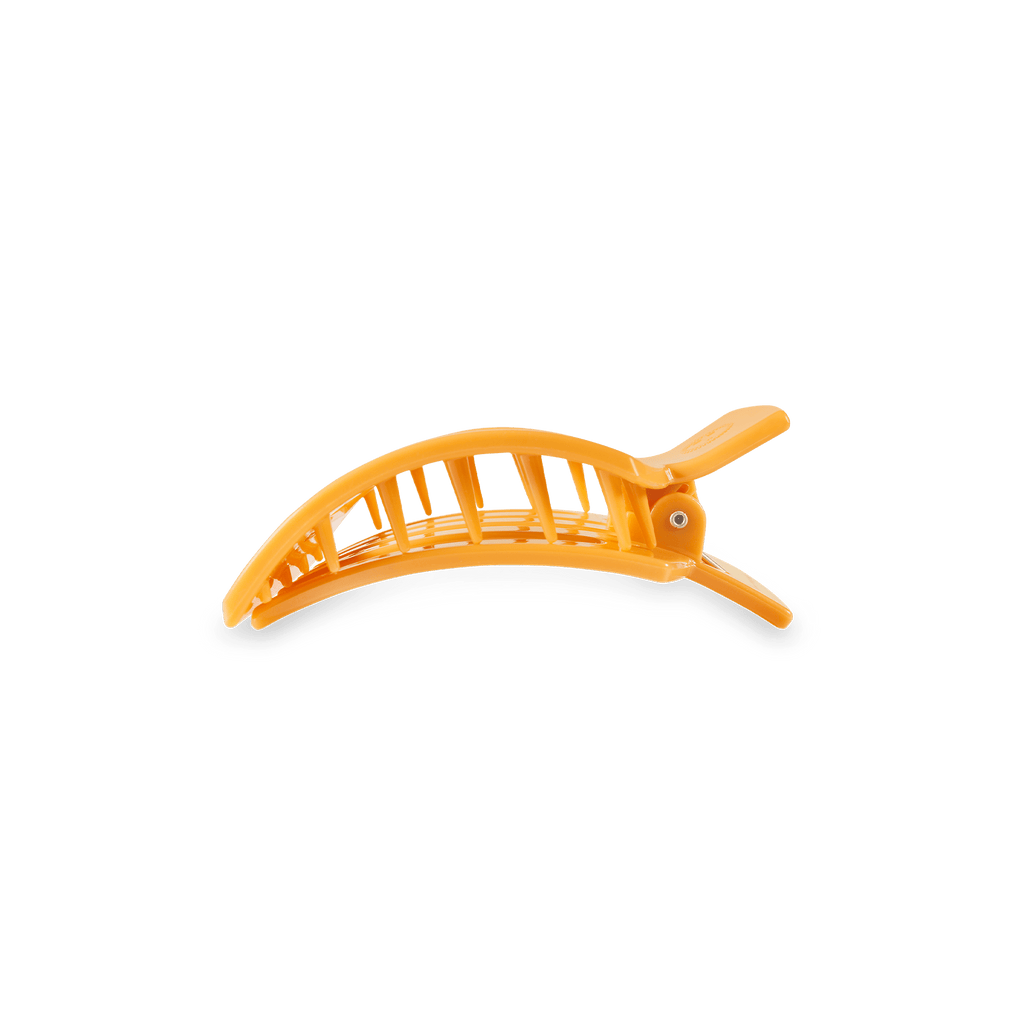Small Flat Square Hair Clip in Mango for it! - Trendy Accessory