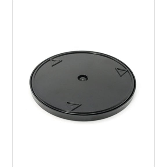 Professional 360-degree rotating display base for mannequin heads on a retail counter