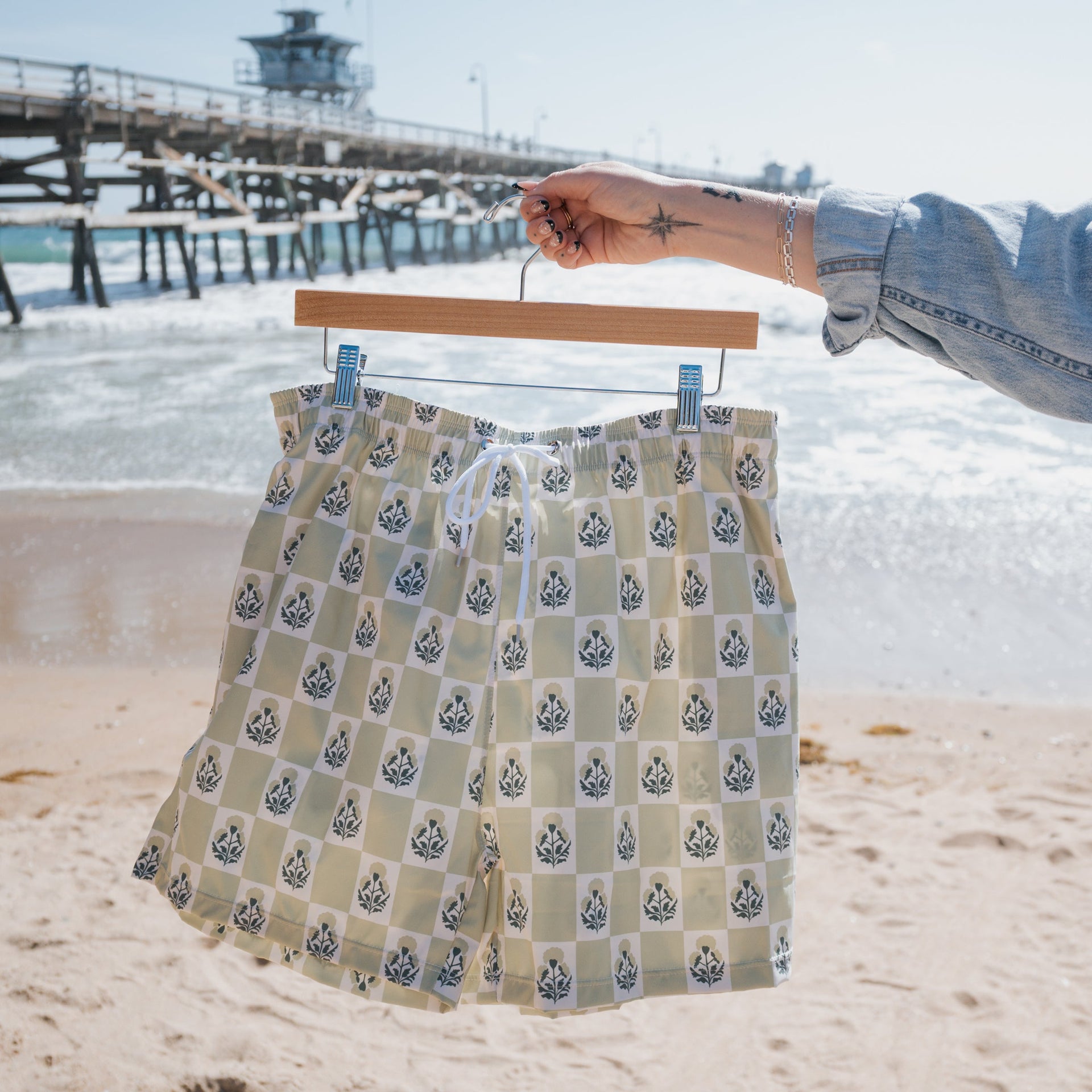 Men's Board Short | Marigold Check