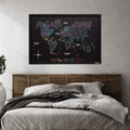 Map on Board LED 2.0 Midnight Modern Illuminated World Map Art