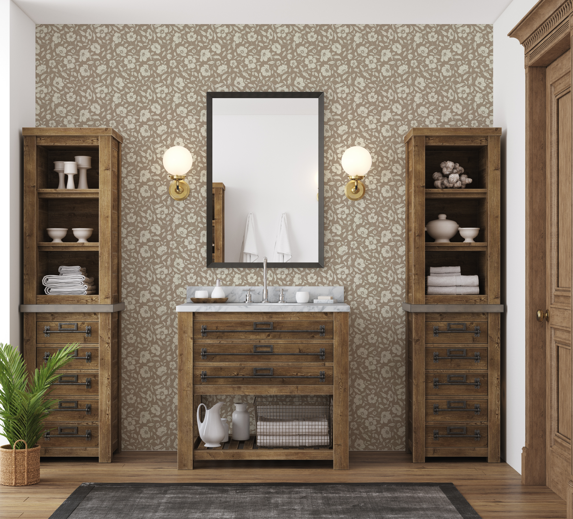 Margaret Peel and Stick Removable Wallpaper by Daphne and Sage