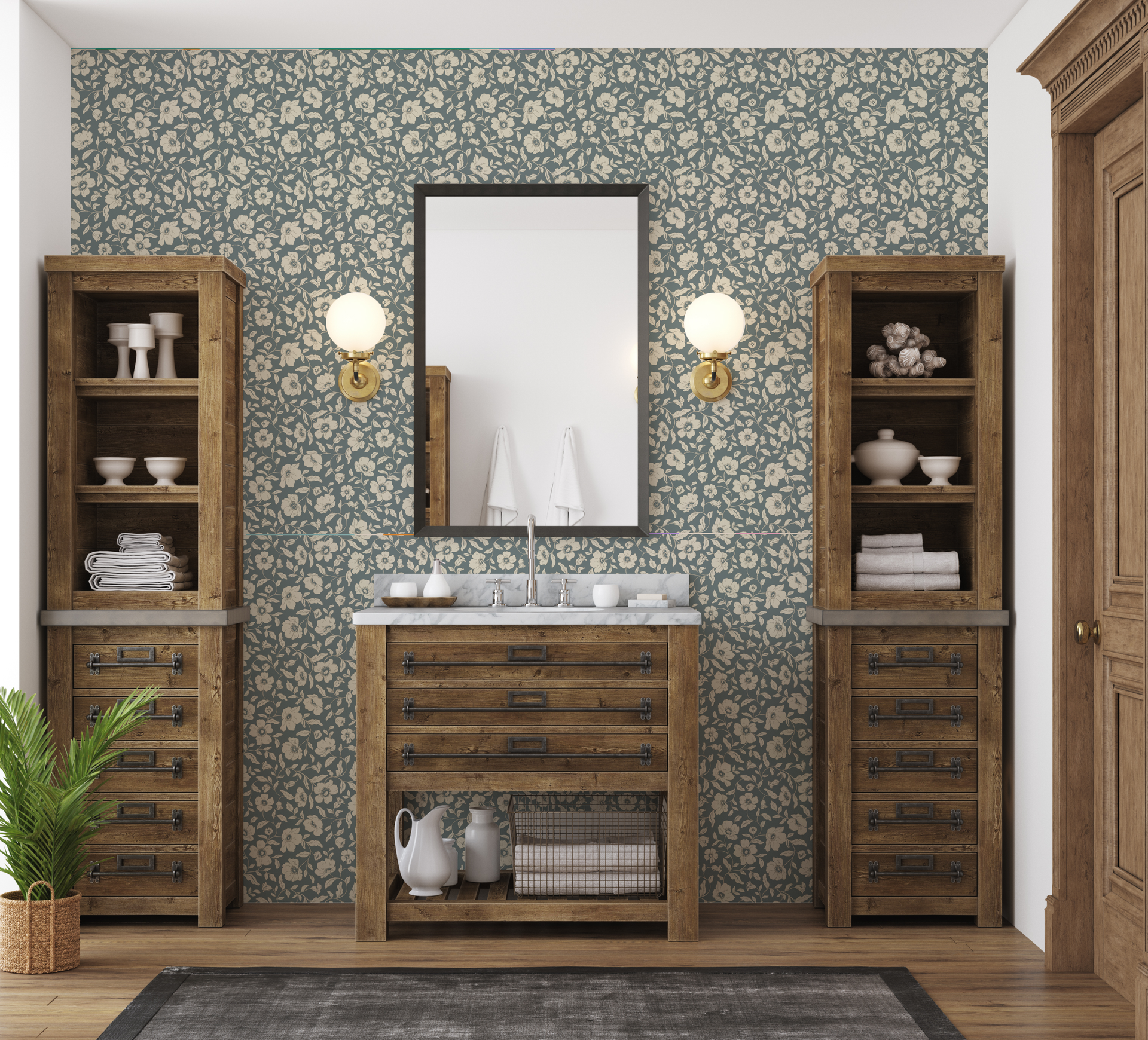 Margaret Peel and Stick Removable Wallpaper by Daphne and Sage