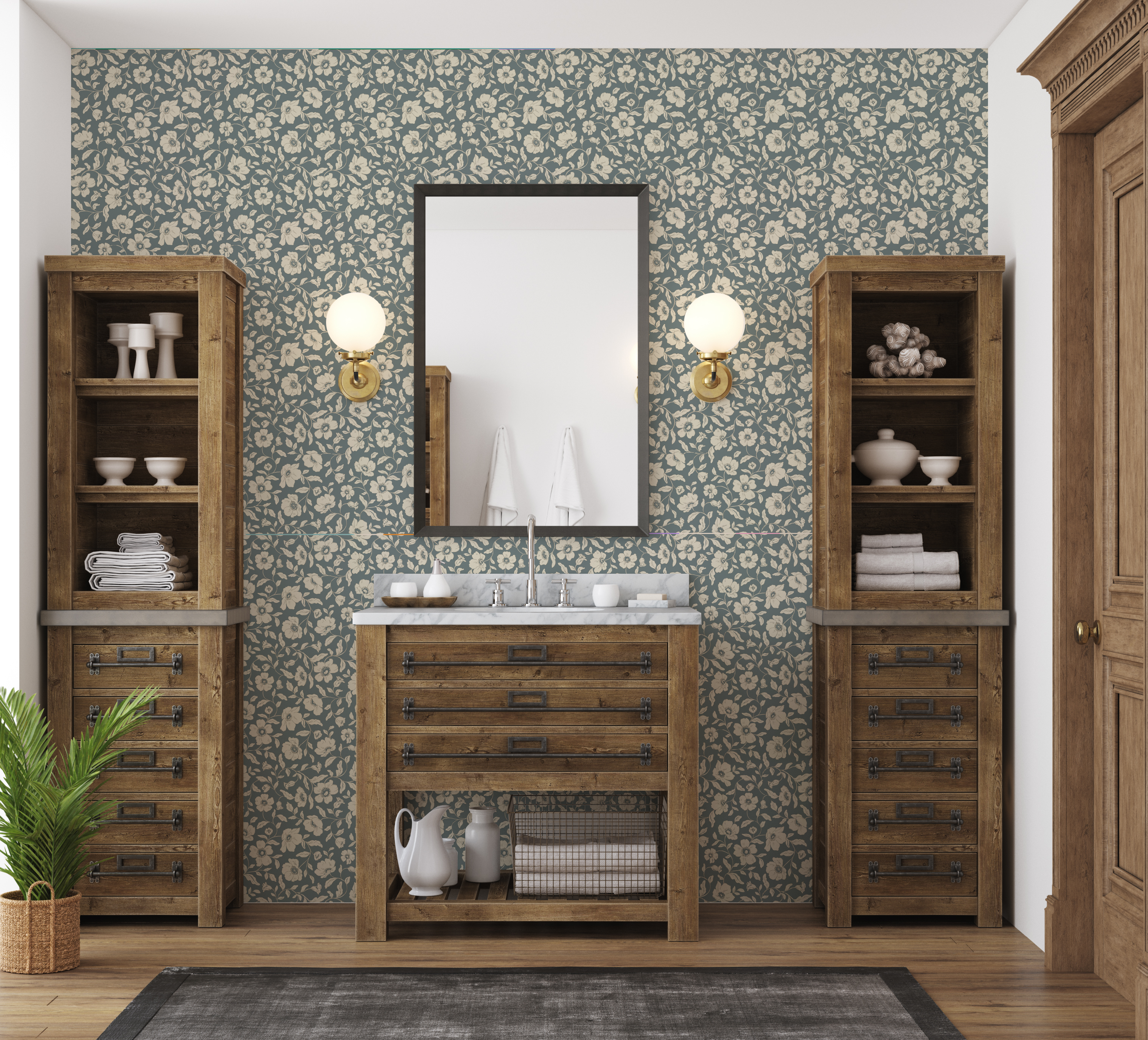 Margaret Peel and Stick Removable Wallpaper by Daphne and Sage