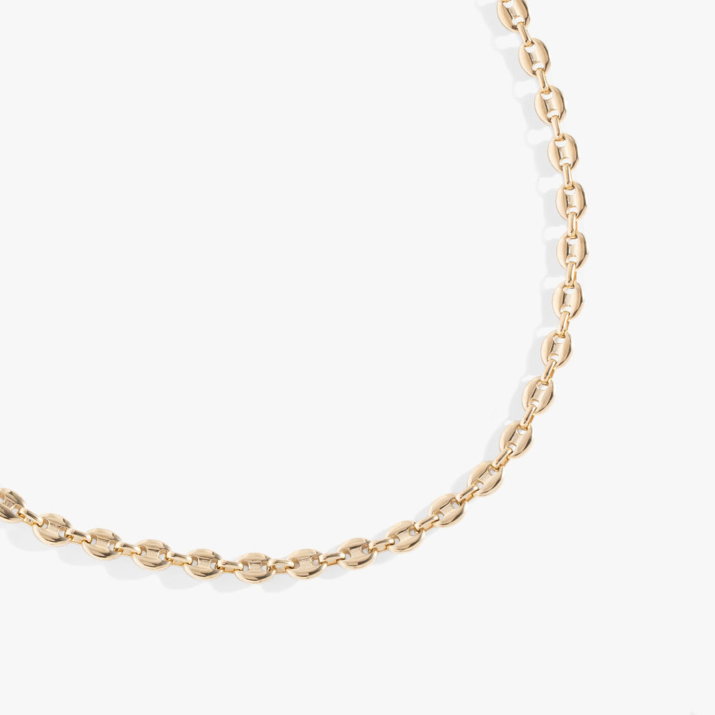 Stainless Steel Mariner Chain Necklace - Bold Interlocking Links