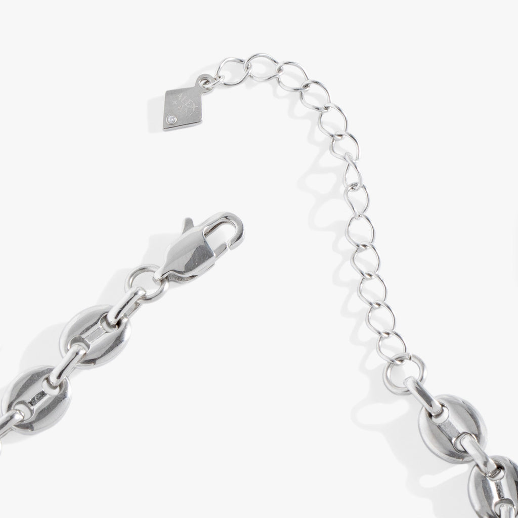 Stainless Steel Mariner Chain Necklace - Bold Interlocking Links