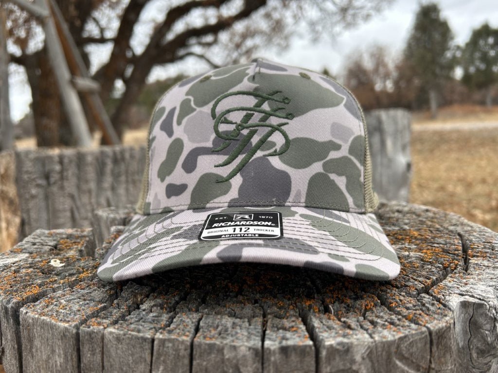 Marsh Duck Camo Embroidered Trucker Hat
