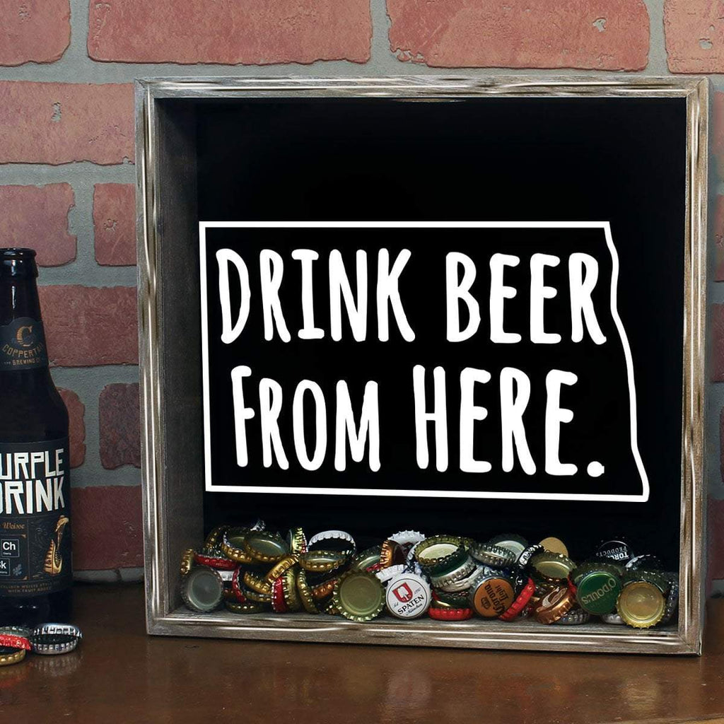 Maryland Drink Beer From Here Beer Cap Shadow Box