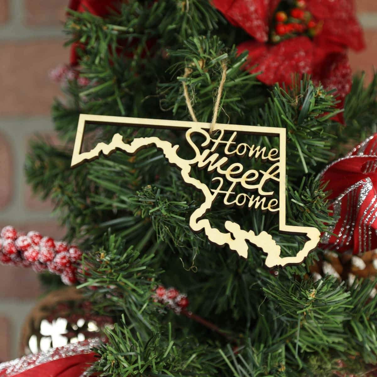 Maryland Home Sweet Home Ornaments