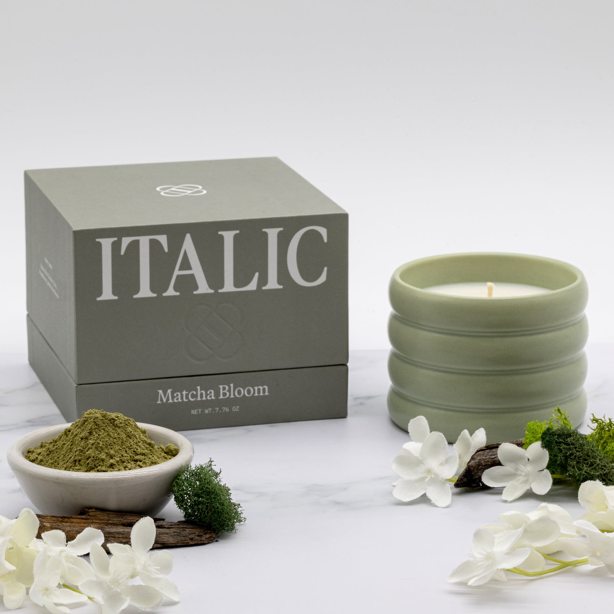 Ribbed Ceramic Soy Wax Candle in Pastel Colors - Image 19