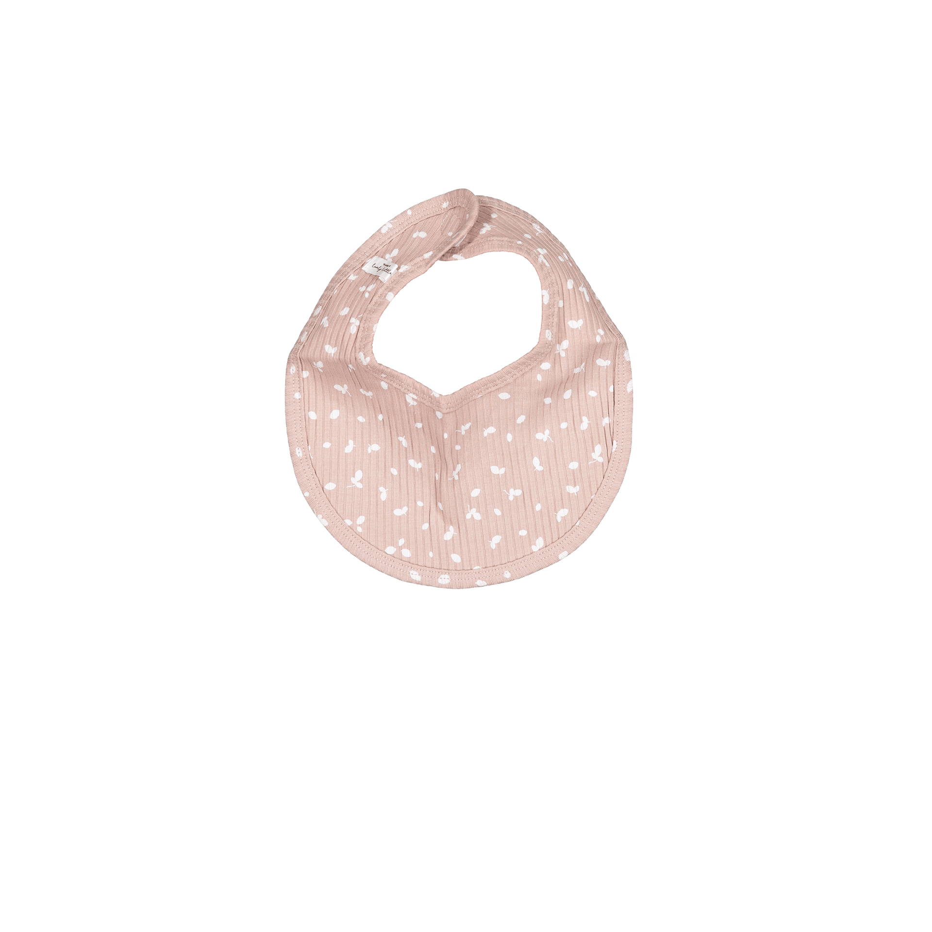 The Printed Bib - Mauve Petal