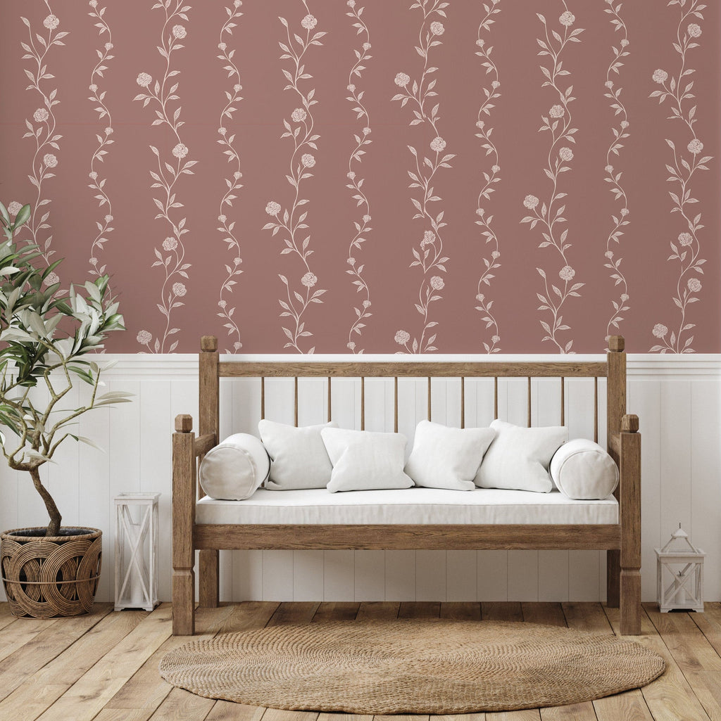 Rosalee Wallpaper design by The Feral Flower