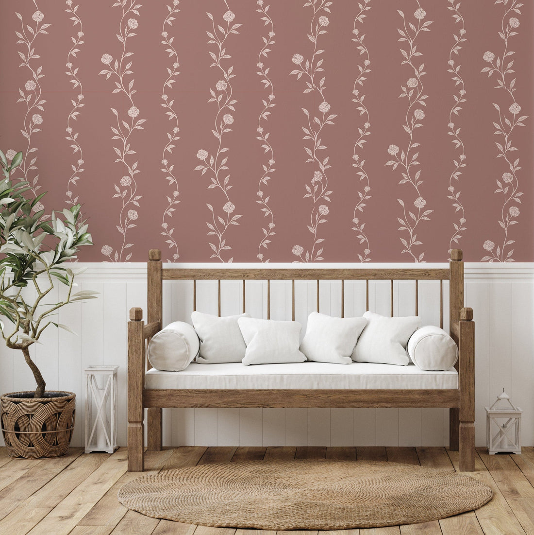 Rosalee Wallpaper design by The Feral Flower
