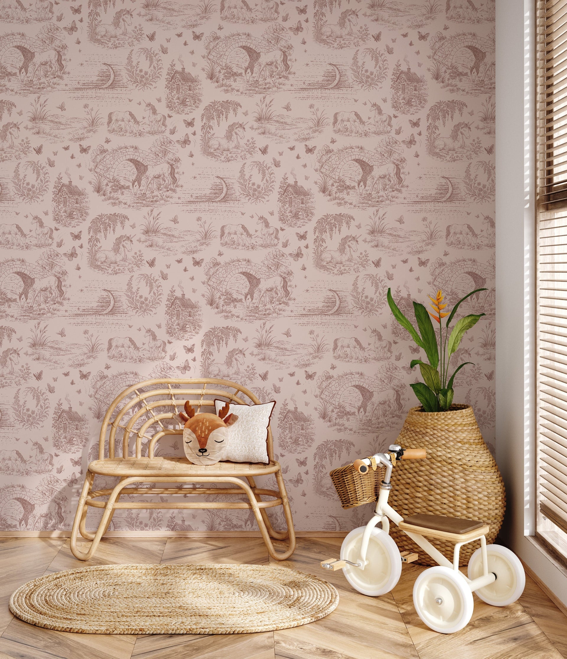 Locket Floral Removable Wallpaper by The Feral Flower