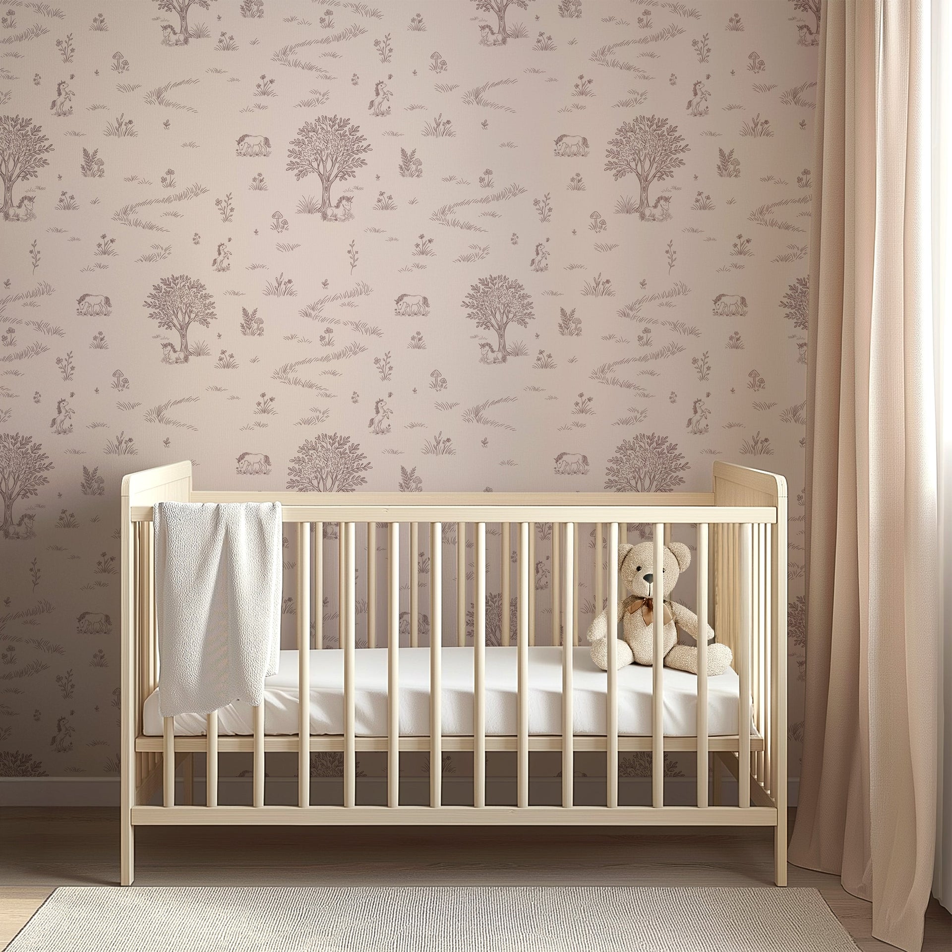 Locke Floral Removable Wallpaper by The Feral Flower