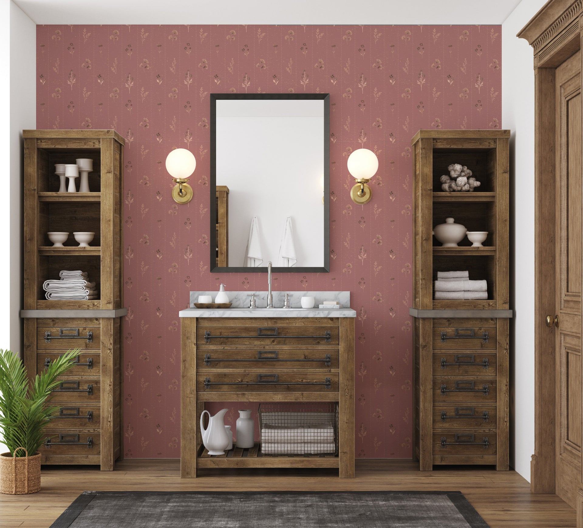 Leni Removable Peel and Stick Wallpaper by The Feral Flower