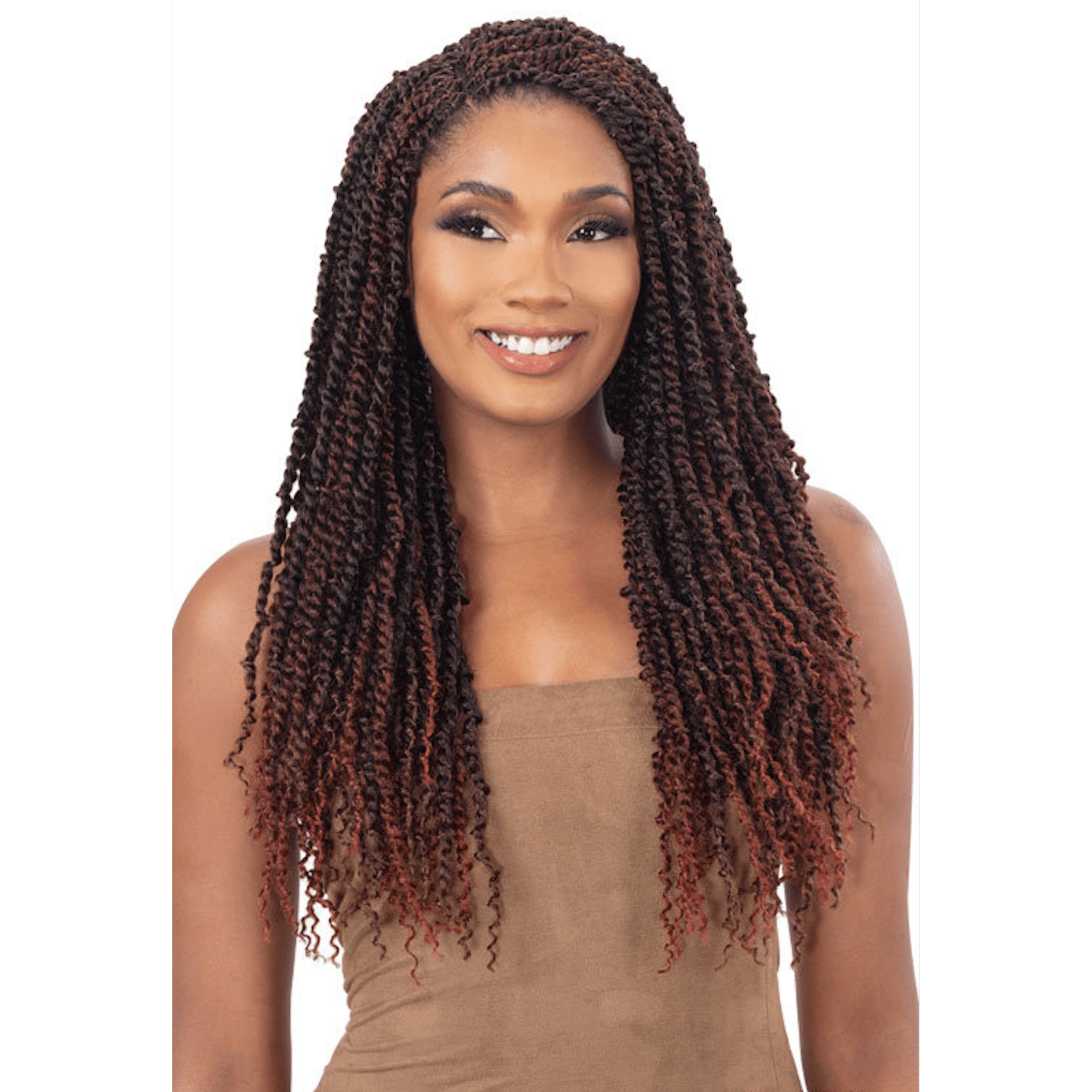18" 2X Passion Twist Braiding Hair – Burgundy Protective Style