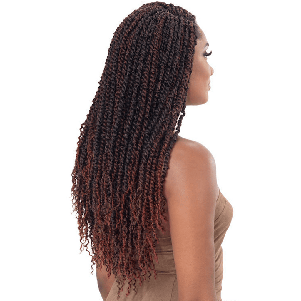 18" 2X Passion Twist Braiding Hair – Burgundy Protective Style