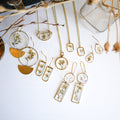 Meadow Collection Sampler Set Gold Botanical Necklaces