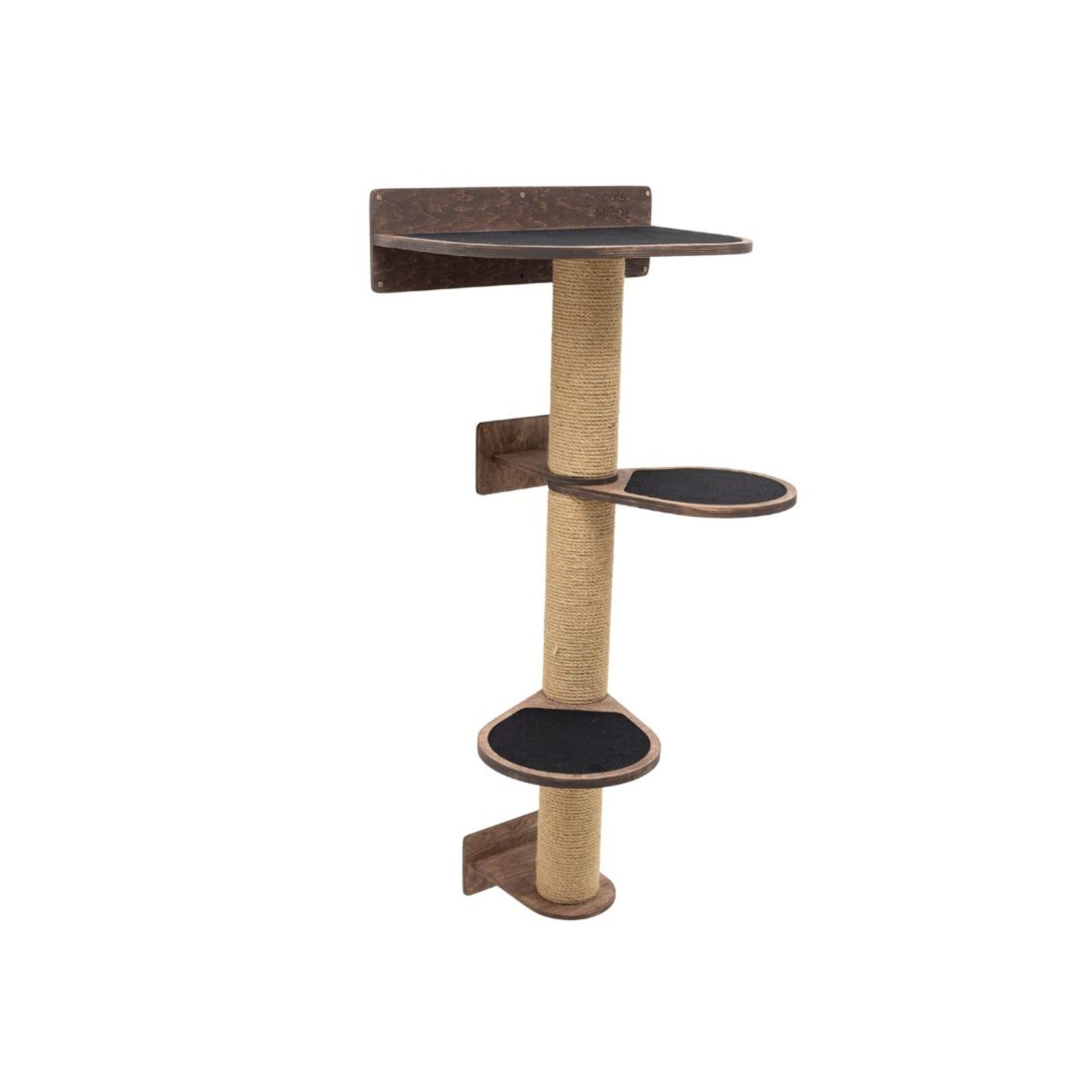 Medium Cat Tree in Dark Walnut – Premium Multi-Level Cat Tower
