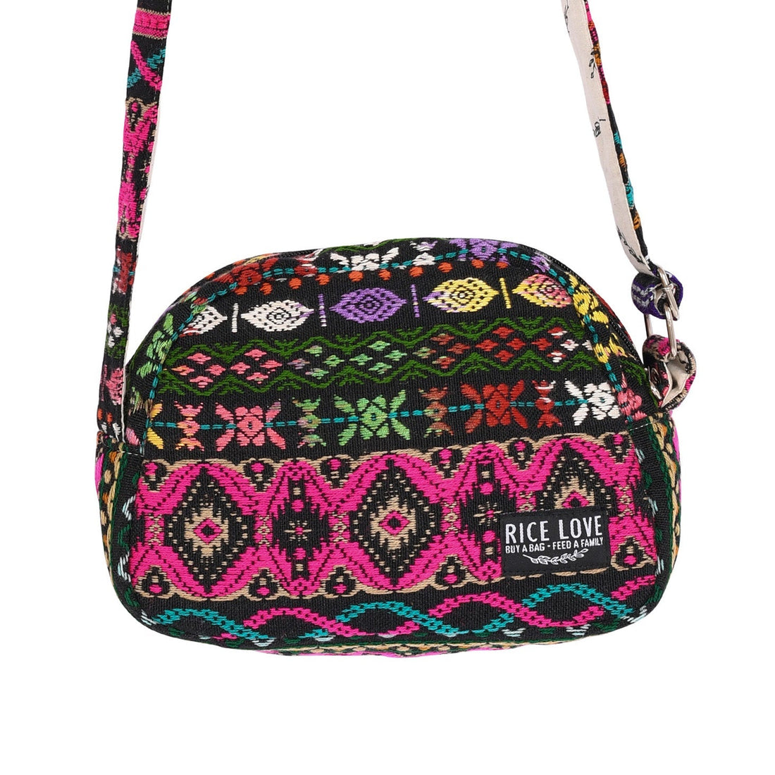 Woven Pattern Medium Crossbody Shoulder Bag with Zipper Pocket - Image 13