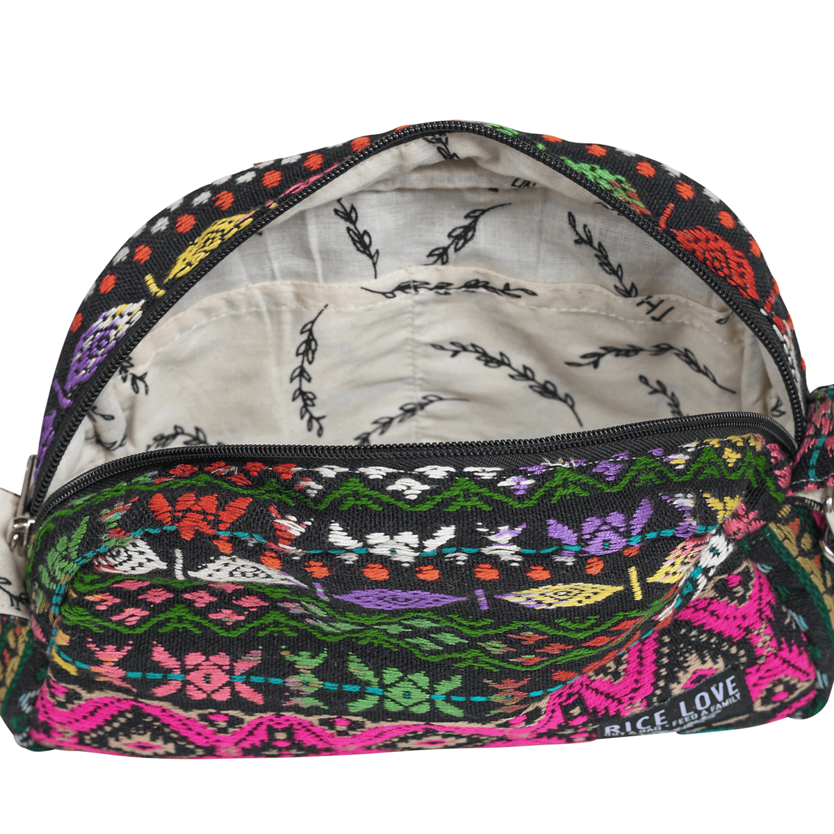 Woven Pattern Medium Crossbody Shoulder Bag with Zipper Pocket - Image 15