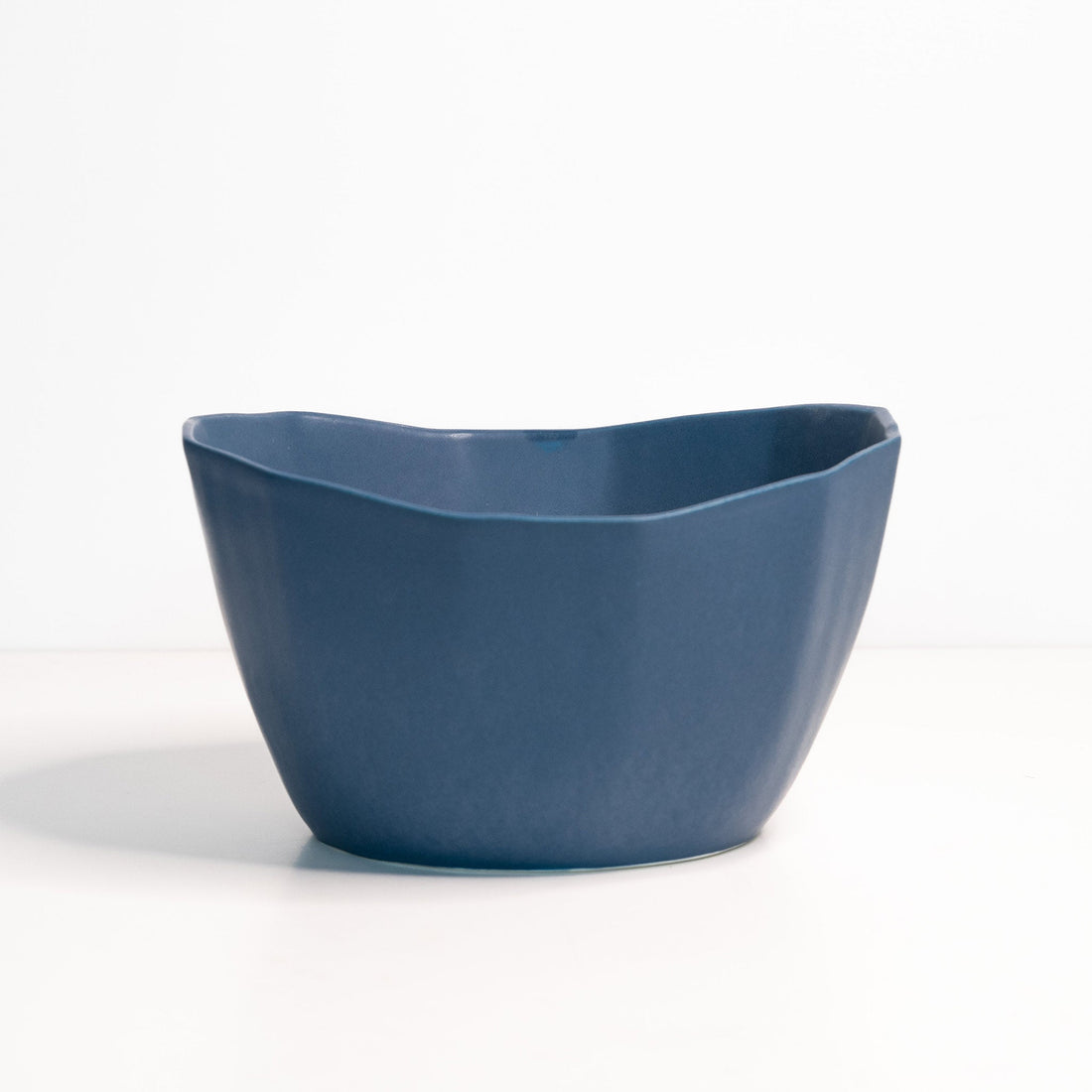 Medium Handmade Porcelain Nesting Bowl in Matte Black - Image 6