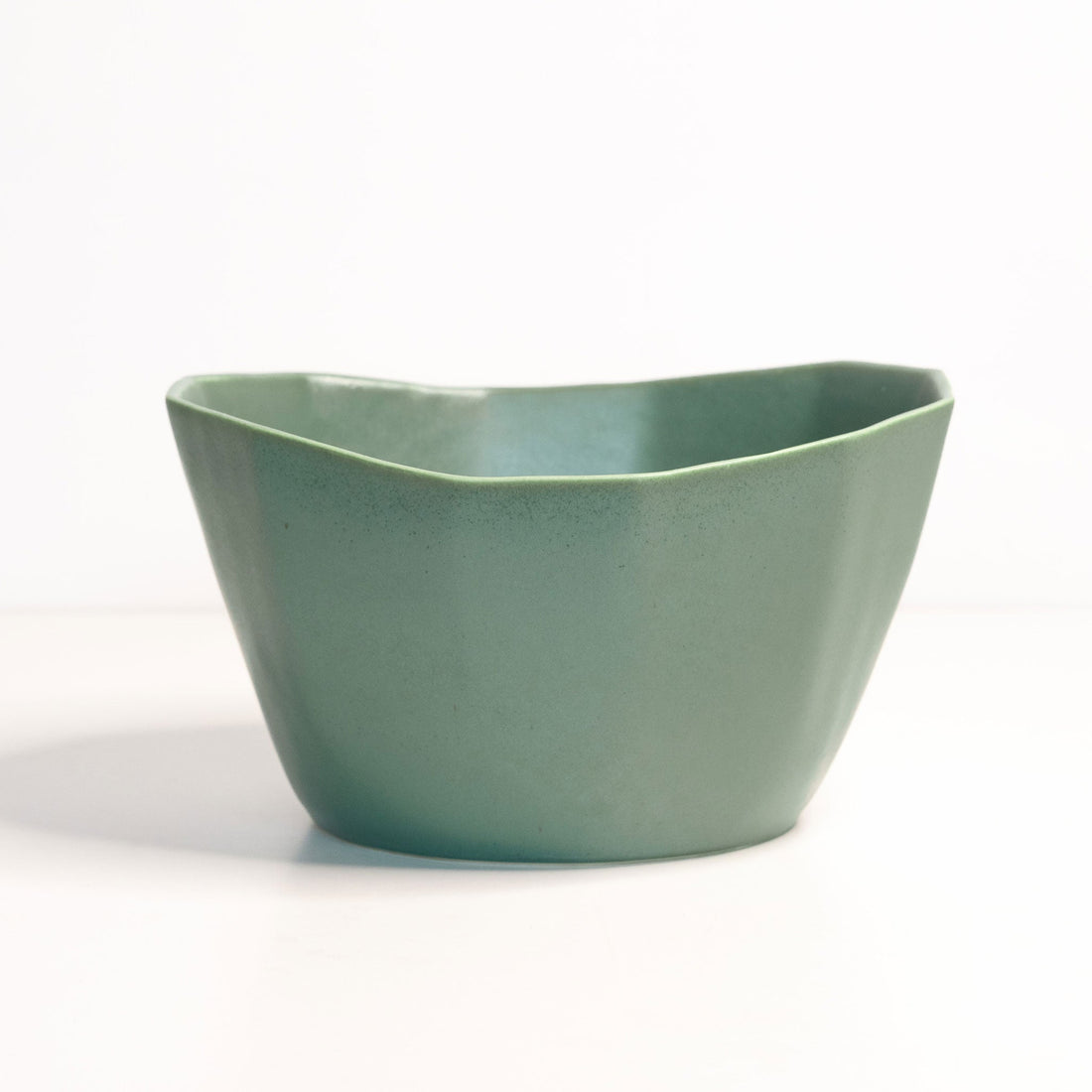 Medium Handmade Porcelain Nesting Bowl in Matte Black - Image 7