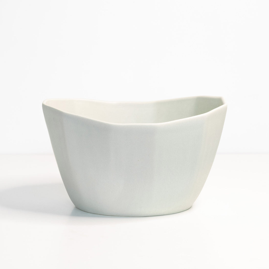 Medium Handmade Porcelain Nesting Bowl in Matte Black - Image 8