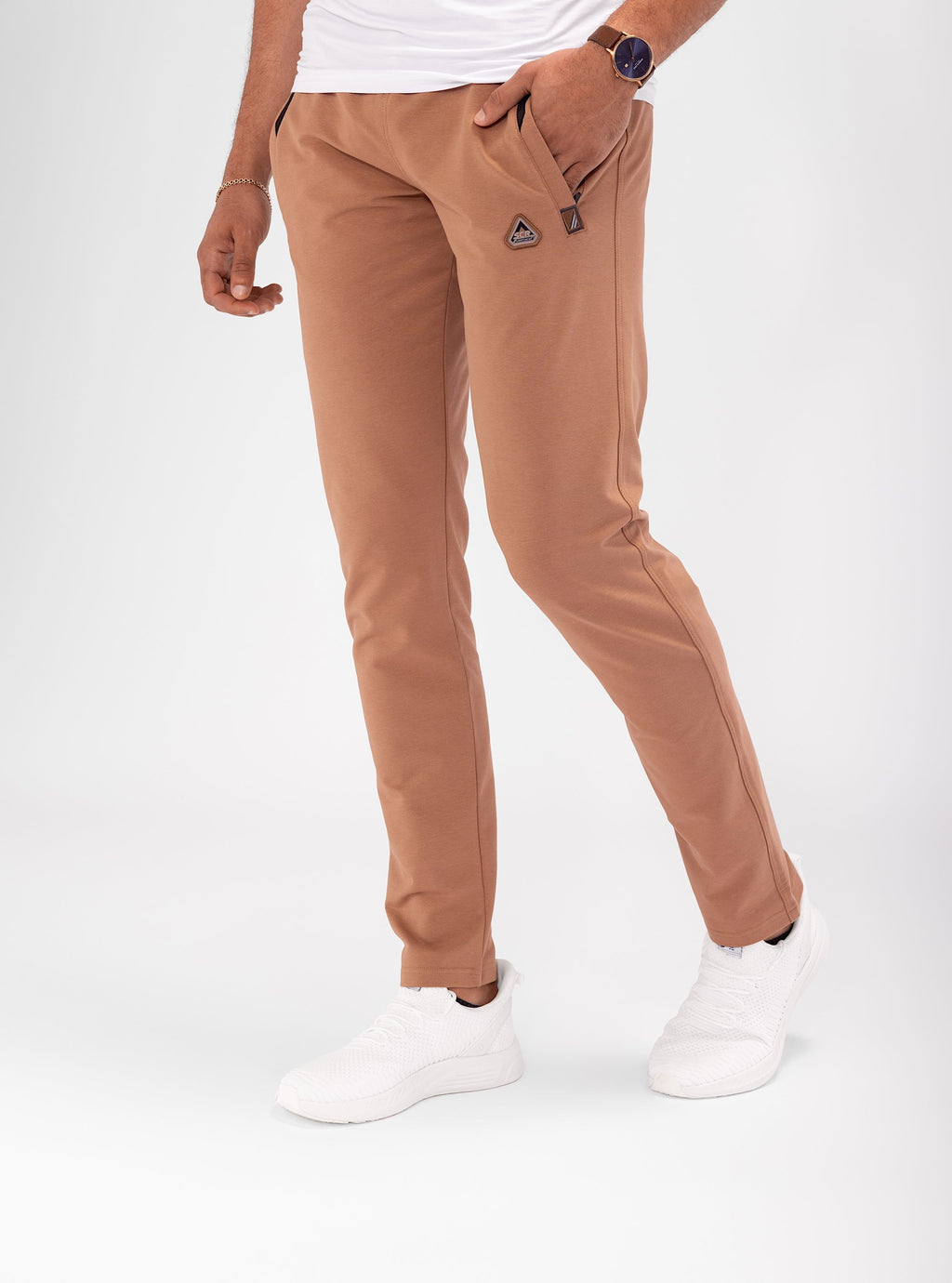 Navy Blue Athletic Tapered Jogger Pants for Tall Men - Image 38