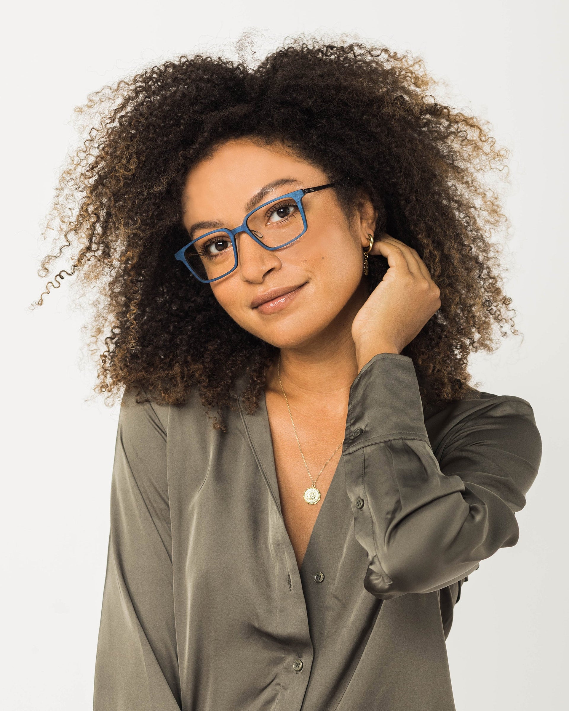 Melbourne Metal and Wood Eyeglasses with Modern Clean Lines