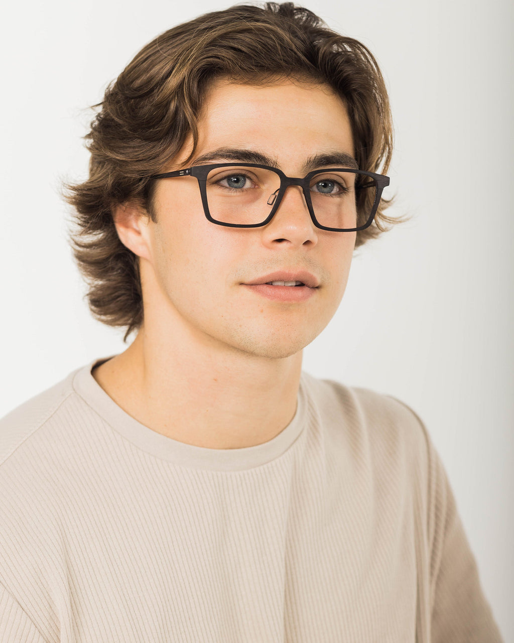 Melbourne Metal and Wood Eyeglasses with Modern Clean Lines