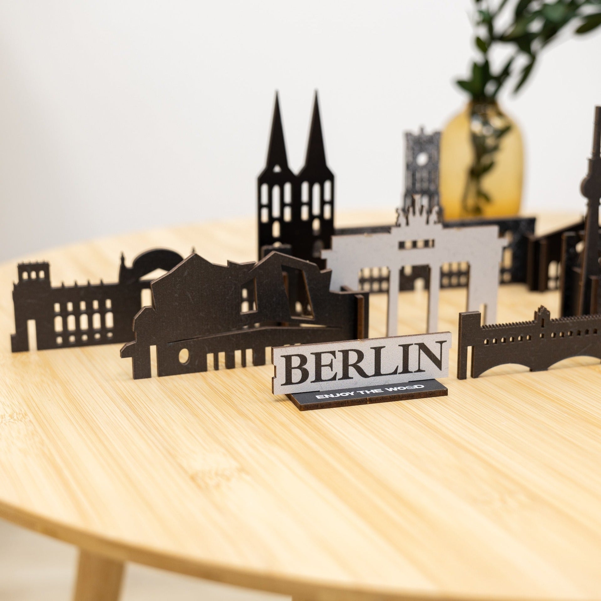 Berlin Wooden City Skyline Model – Architectural Travel Decor