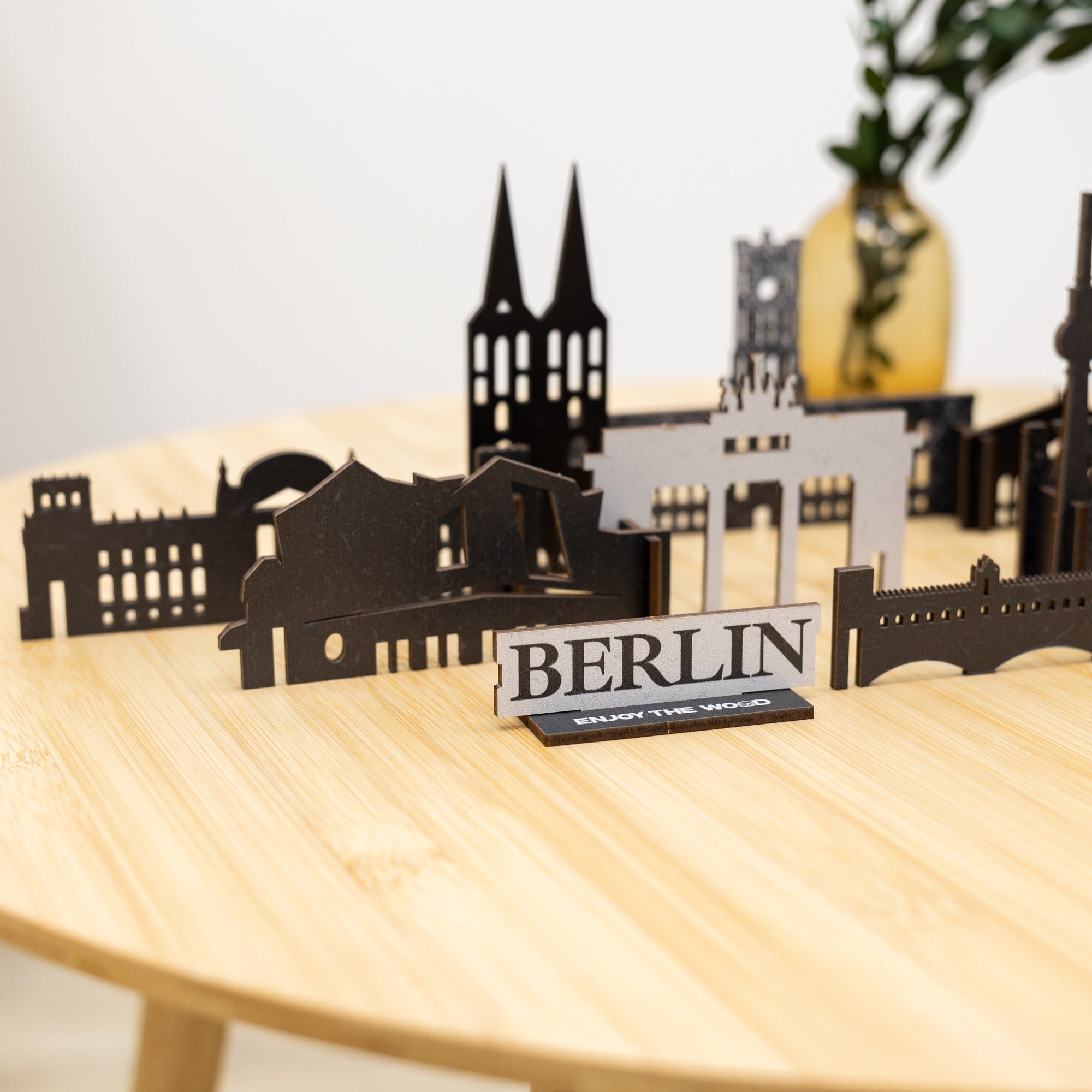 Berlin Wooden City Skyline Model – Architectural Travel Decor