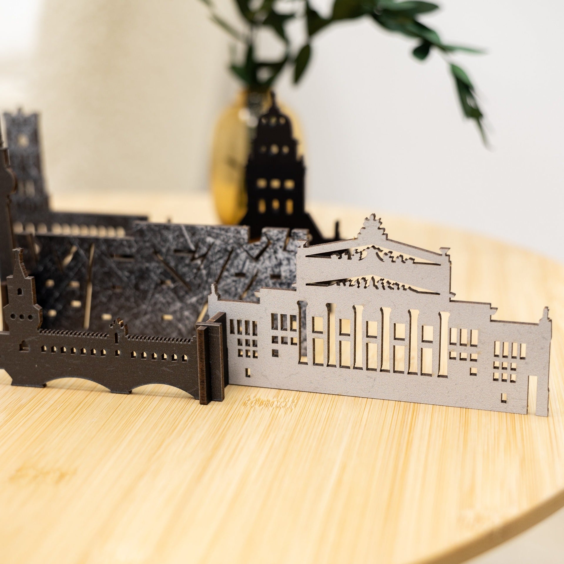 Berlin Wooden City Skyline Model – Architectural Travel Decor