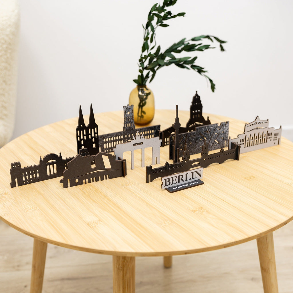 Berlin Wooden City Skyline Model – Architectural Travel Decor