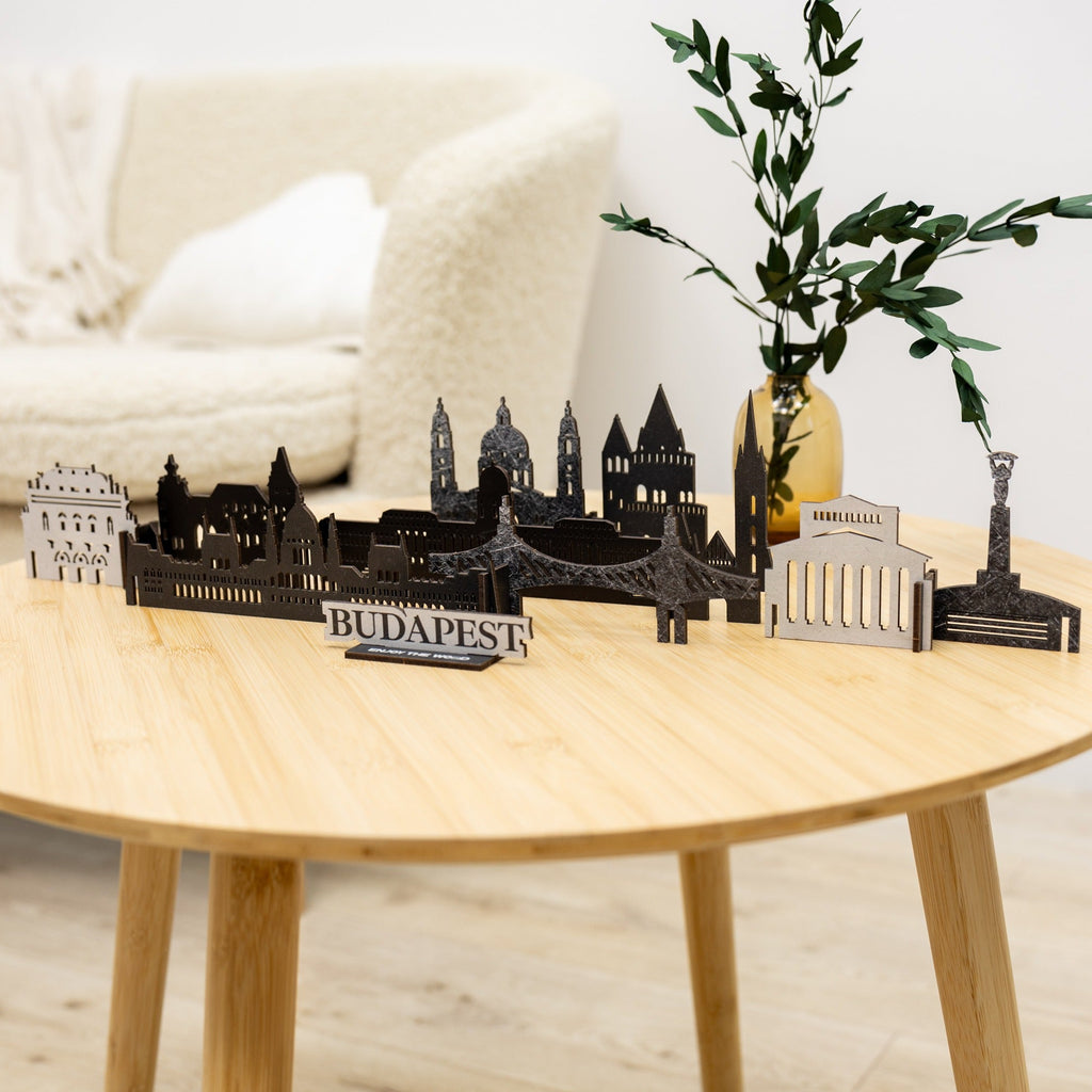 Budapest Wooden Memory City Travel Decor Sculpture